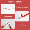 5M TPE Quadrant Trim White 12x9mm Plastic Trim Edging Strip