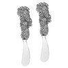 UPware 2-Piece Cheese and Butter Spreader Knives Zinc Alloy Cheese