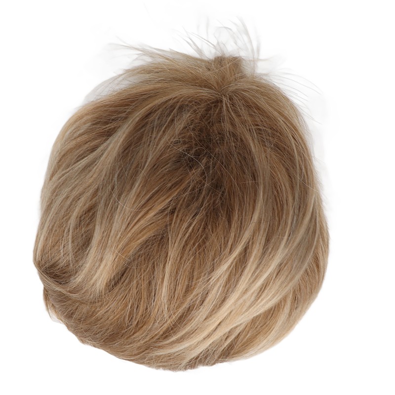 Hair Blonde Human Hair Wigs Pixie Cut Wigs Synthetic Golden