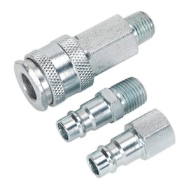 Sealey Ach60 Air Tool Coupling Kit 1/4In Bsp High Flow