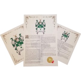 Mr Sweets Camus - Coat of Arms, Crest & History 3 Print Combo - Surname Origin: Spanish Spain