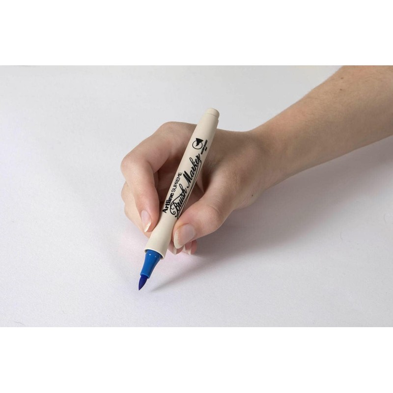 artline Royal Blue Supreme Brush Marker Pen
