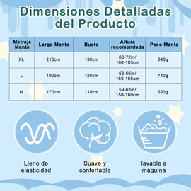 Manta de Tiburón con Capucha, Manta Franela Acogedora y Cálida, Manta de Franela con Mangas, Saco Dormir Cálido y Portátil para Noches Cine, Fiestas y Viajes Camping, para Hombres, Mujeres y Niños(M)