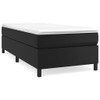 Casafoyer Box Spring Bed Frame Black 39.4"x79.9" Twin XL Faux