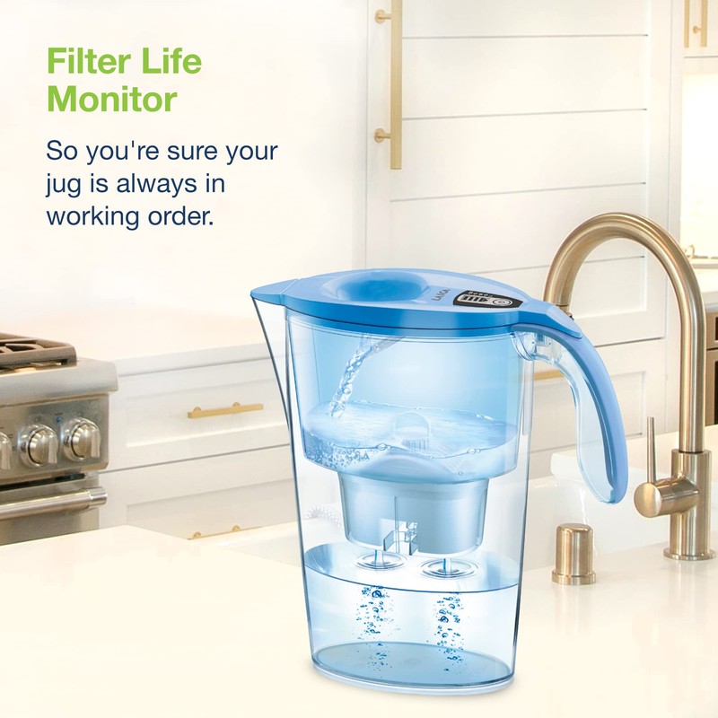 Laica J434H Tischwasserfilter Stream Line J31-AD Gesamtfassungvermögen 2,30 L, Farbe