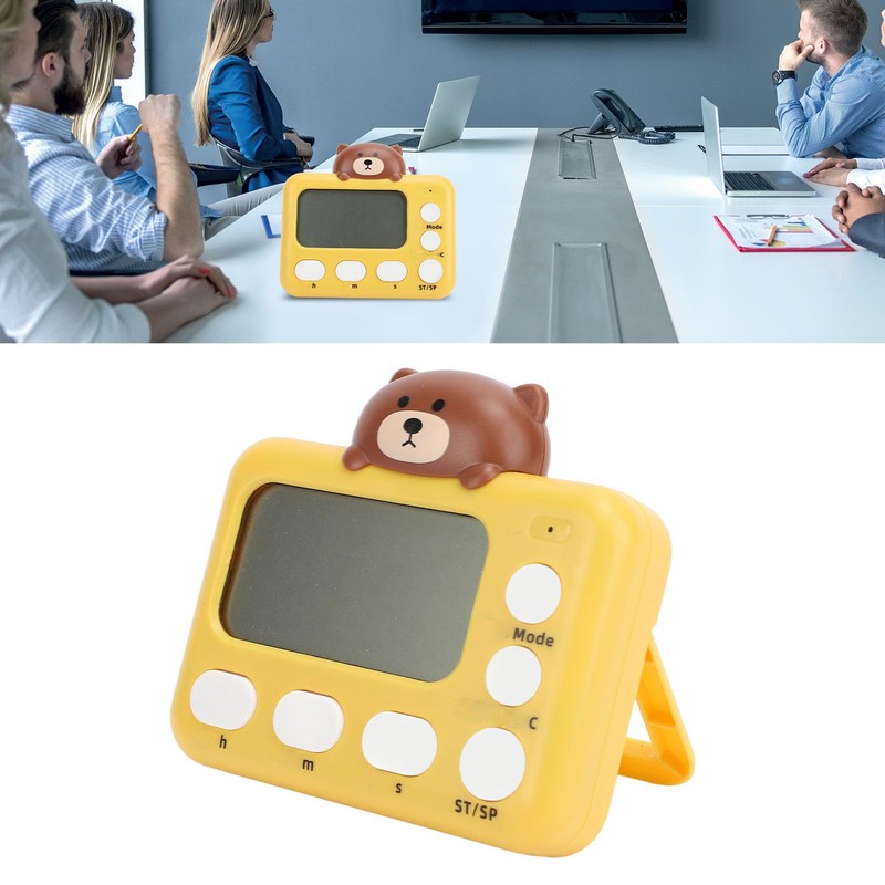 Digital Kitchen Timer, LCD Display Magnetic Alarm Multifunctional Countdown Stop