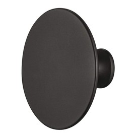 Gedotec H1960 Brass Furniture Handle Black Matt Cupboard Knob Vintage Furniture Knob Antique for Drawers | Door Knob Large Diameter 60 mm | Chest of Drawers Knob Round | 1 Piece - Design Knob Country