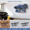 1x4ft Heavy Duty Garage Wall Shelving with 2 Wire Baskets,