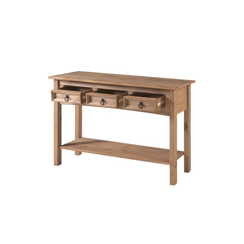 Bridge Brazil Wood Hall Table Console 3 Drawers Corona |