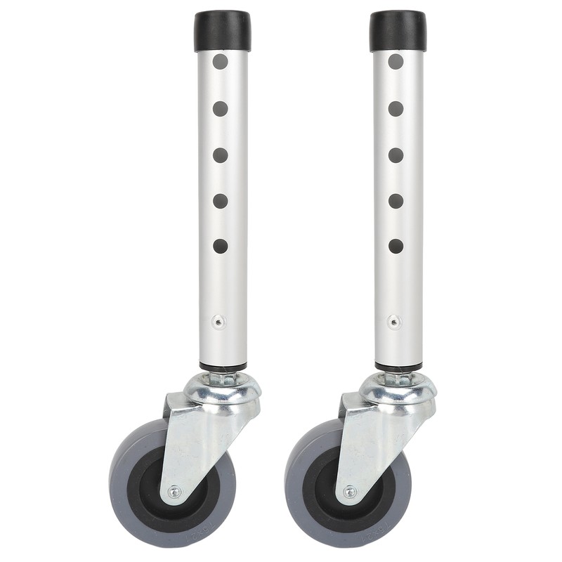 Walker Wheels Universal Rotating Adjustable Height Replacement Seniors Walker Front