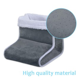 Volenx Foot Warmer, Electric Heating Pad for Feet, with Removable Sherpa-Lining, Adjustable 6 Temperature Settings and 4 Timer Settings