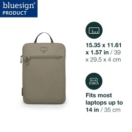 Osprey Daylite 14-Inch Laptop Sleeve, Tan Concrete
