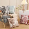 YunJeude 2 Pcs Cotton Linen Stylish Cute Leaf Pattern Jacquard