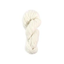 CIRCULO Supreme Merino Wool Yarn - 100% Brazilian Merino - Washable, Soft, Warm, and Luxurious - Perfect for Knitting & Crochet - Chunky - 73yds / 3.52oz (8001 - White)