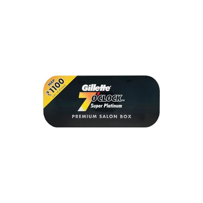 100 7 O'clock Super Platinum Double Edge Safety Razor Blades