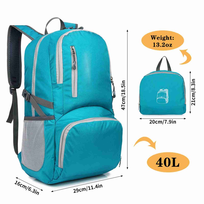 Lightweight Foldable Backpack Waterproof Packable Travel Hiking Backpack Daypack for