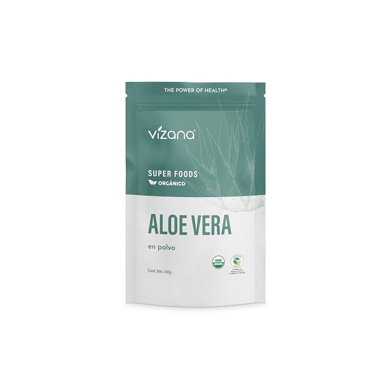 VIZANA NUTRITION | Aloe Vera Orgánica Certificada USDA en Polvo