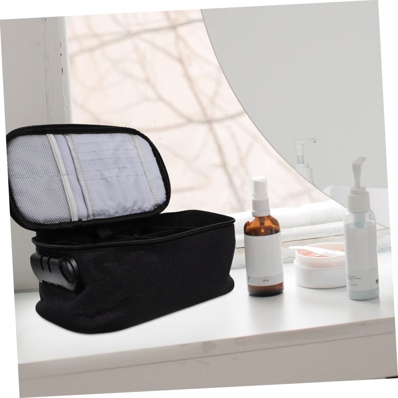 KOMBIUDA Code Lockable Toiletry Bag Travel Cosmetic Bag Handheld Makeup