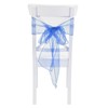 10Pcs Organza Banquet Chair Sash Exquisite Chair Bows Sashes for