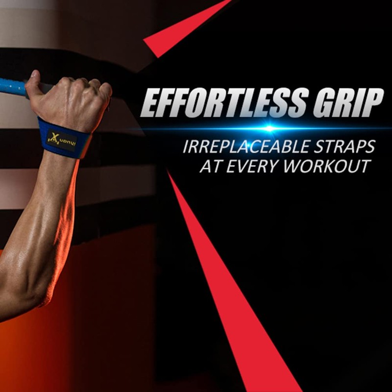 ihuan Lifting Straps for Weightlifting - Wrist Straps for Weightlifting