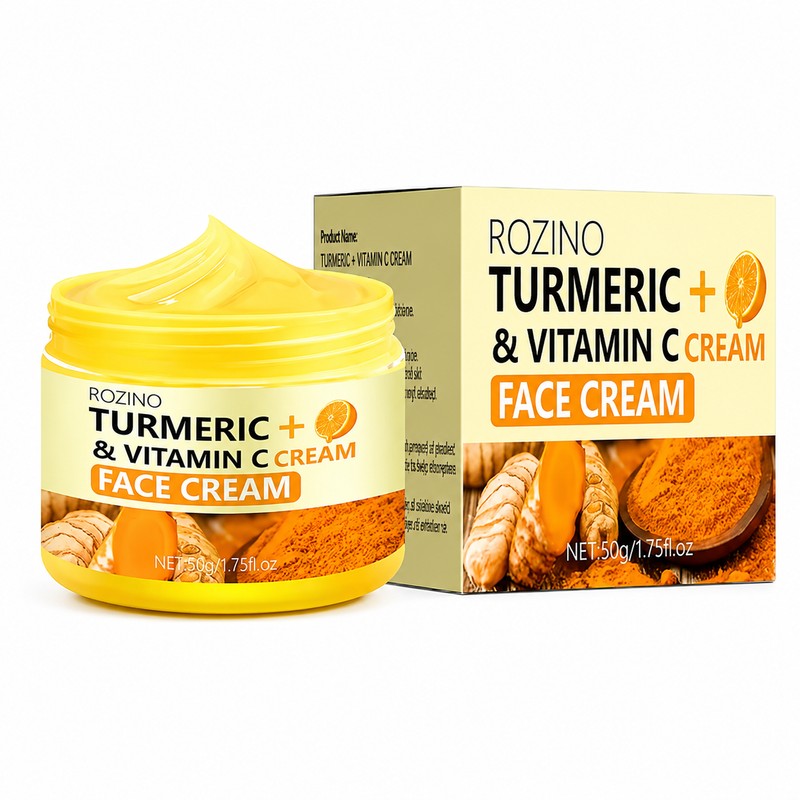 Turmeric VC Face Cream for Daily Moisturizing – Lightweight Brightening