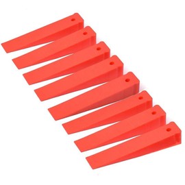 Lokatall Window Spacers, 175 x 35mm Window Glazing Glass Wedge Plastic Packers Spacers, Window Door Flooring Glazing Frame Packer Big Spacers, Thickness from 1mm to 30mm Adjustable, Red (Pack of 8)