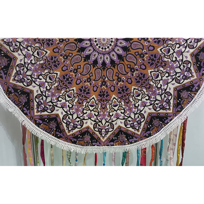 Mango Gifts Old Silk Sari Ribbon Doorway Curtain boho theme