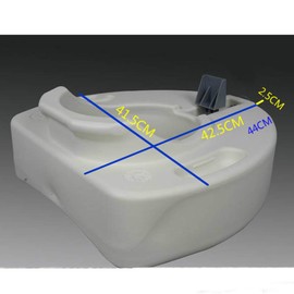 Aumento de Inodoro Mujeres Embarazadas Personas Mayores Aumentaron la arandela de Aumento de Inodoro (Blanco)