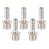 QiiMii Stainless Steel 304 Male Threaded Barb Hose Pipe Fitting