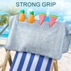 CAIRIAC Pineapple Beach Towel Clips for Beach Chairs Cruise, 4