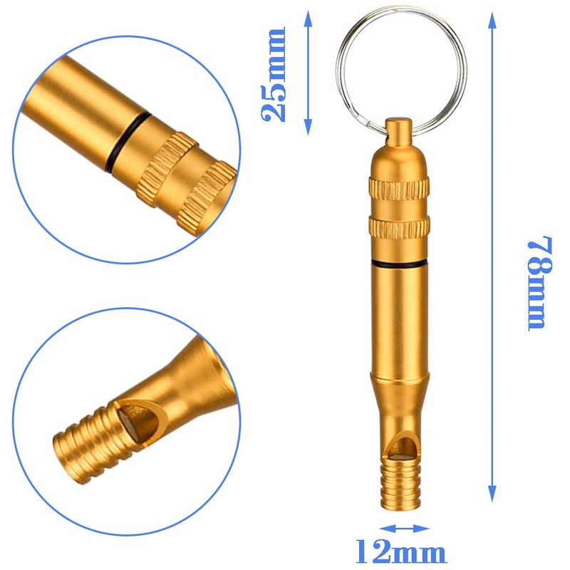 TBDBNR Disaster Whistle, Emergency Survival Whistle, Training Whistle, Aluminum Alloy