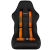 Braum - Orange 4 Point 2 Inch Strap Racing Harness