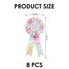 Pack of 8 Colorful Badges, Winning Badges, Wedding Badges, Graduation