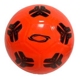 Fußball für Kinder, Jugendliche und Erwachsene, Fußball aus PVC-Gummi, 350 g, Neonfarbe, offizielle Größe, Größe 5, Größe 5, verwendbar auf allen Arten von Böden, wird nicht aufgeblasen verkauft