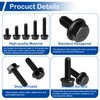 M6-1.0 x 25 mm, pernos de cabeza hexagonal con brida,
