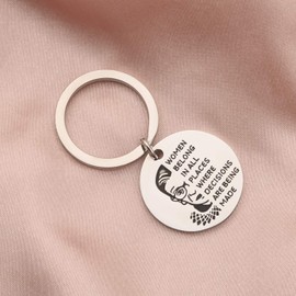 SEIRAA Lawyer Gift Feminist Jewelry Lawyer Appreciation Keychain Female Lawyer Jewelry Graduation Gift For Law School Student (Female Lawyer Keychain)