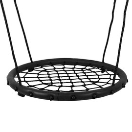 HI SUYI Disc Giant Nest Web Net Tree Swing Monkey Rope Hanging Swing Seat Sets Heavy Duty for Garden Backyard Outdoor for Kids Children Adult