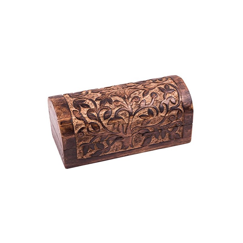 Kunstversteck Treasure Chest Tree of Life Wooden Gift Box with