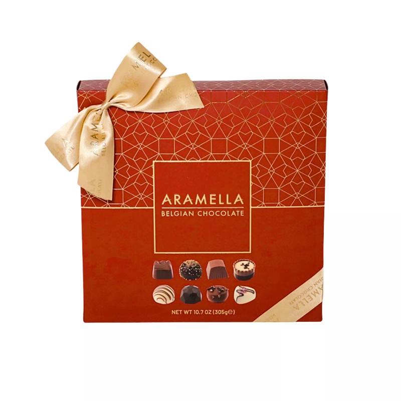 Aramella Belgian Chocolate Red Box w. Gift Bag (24 Pieces