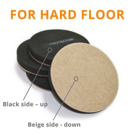 Felt Furniture Sliders Hardwood Floors X-PROTECTOR – 8 PCS 4 3/4 inch Furniture Sliders – Heavy Duty Felt Sliders Hard Surfaces – Move Your Furniture Easily & Safely!