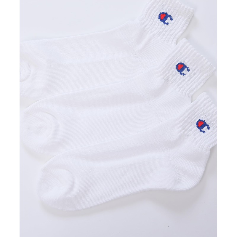 Champion Quarter Socks, 3 Pairs - whites