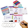 Think2Master Premium 186 Laminated Alphabet, Sight Words & Phonics Flash
