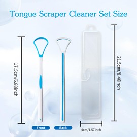 5 Pieces Tongue Scraper Cleaner for Adult & Kids, Colorful Plastic Tongue Brush Oral Care Scrapers Kits for Fresh Breath Mouth Health Cleaning Accessory