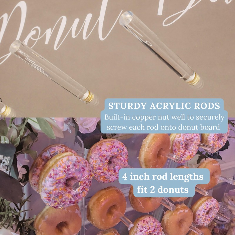 Donut Wall Display Stand - Acrylic Donut Stand Holds 50