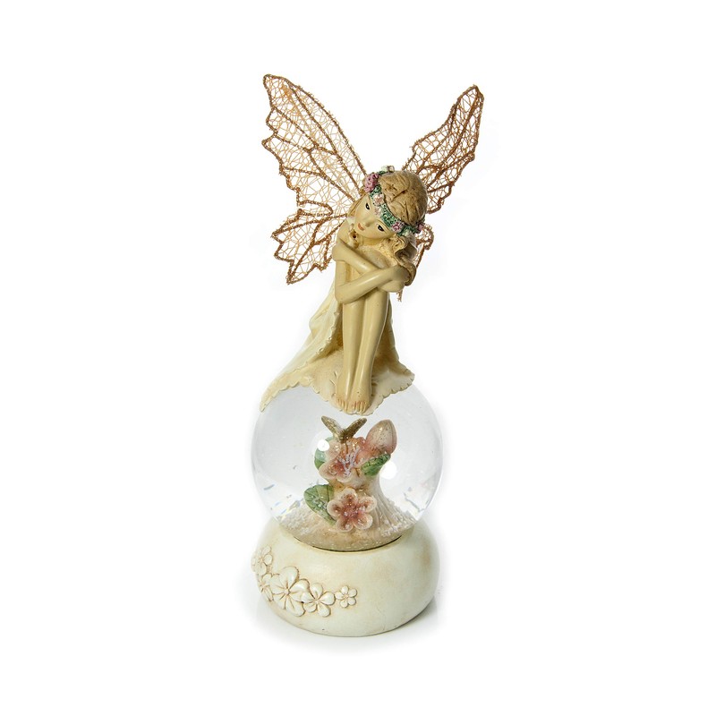 Mousehouse Gifts Gold Fairy Snow Globe, Snow Globe Ornament, Ornament