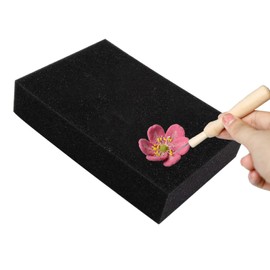 TVETE Needle Felt Mat High Density Needle Felt Foam Pad Wool Felt Mat Small Portable Rectangular Sponge Pad Needle Mat Thick Felt Work Bench Sponge Needle Felt Pad Needle Felt Supplies (Black, Approx