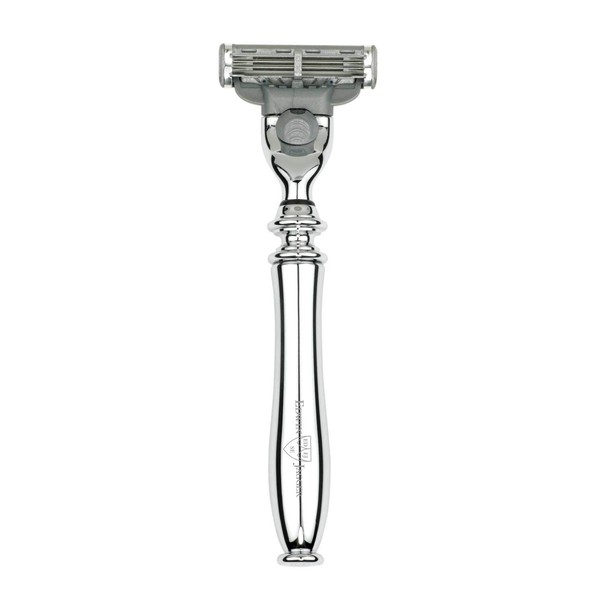 Edwin Jagger Chatsworth Compatible With Gillette Mach 3 Razor Cartridges (Chrome)