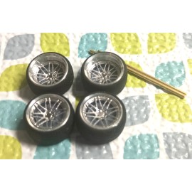 Unbranded CUSTOM  WHEELS ALLOY FITS ON HOT WHEELS 83 SILVERADO 1/64 SRTC NEW