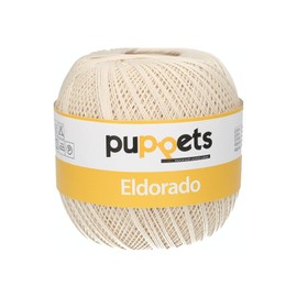 Puppets 4576010 Back Crochet Yarn, Cotton, Beige