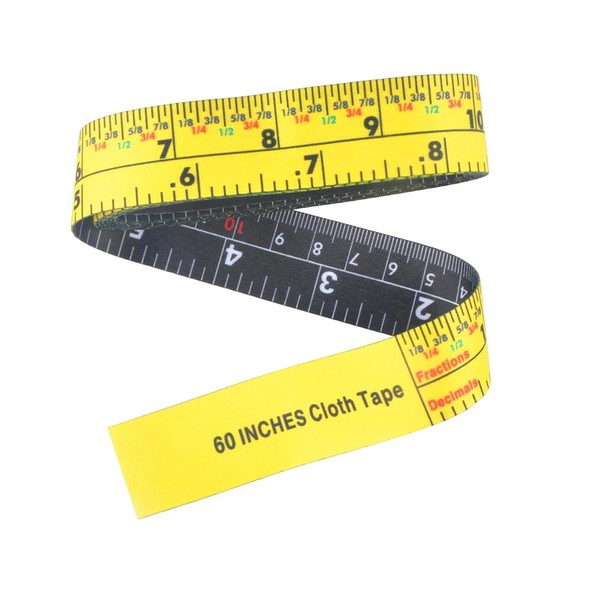 VAXATO 5 Foot Easy Read Tape Measure,1-Inch Wide Dual Sided